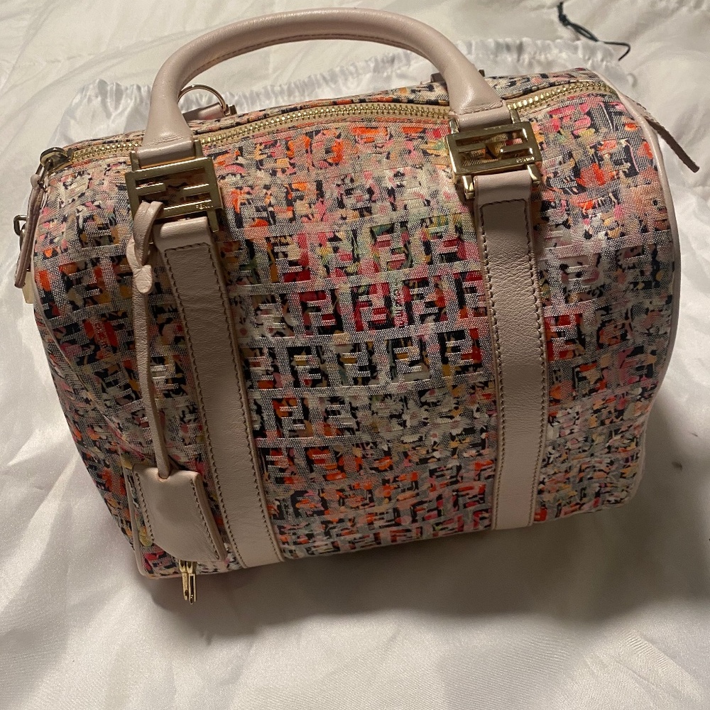 Rare vintage pink floral FENDI